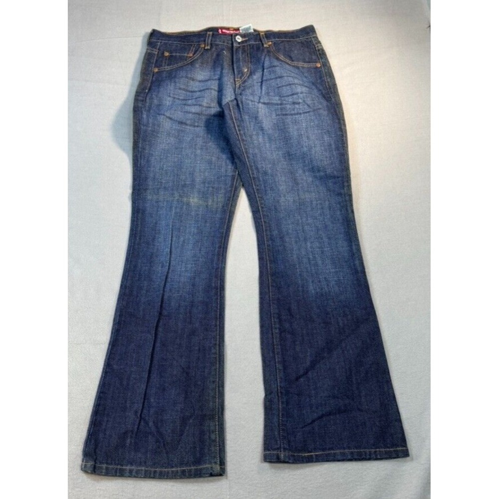 Levi's 515 Jeans Size 12 Miss Long (32x31) Dark Blue Nouveau Bootcut Y2K Pants